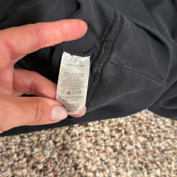 Double Zero Black Long Sleeve Cropped Women's Top size Medium - Picture 5 of 5